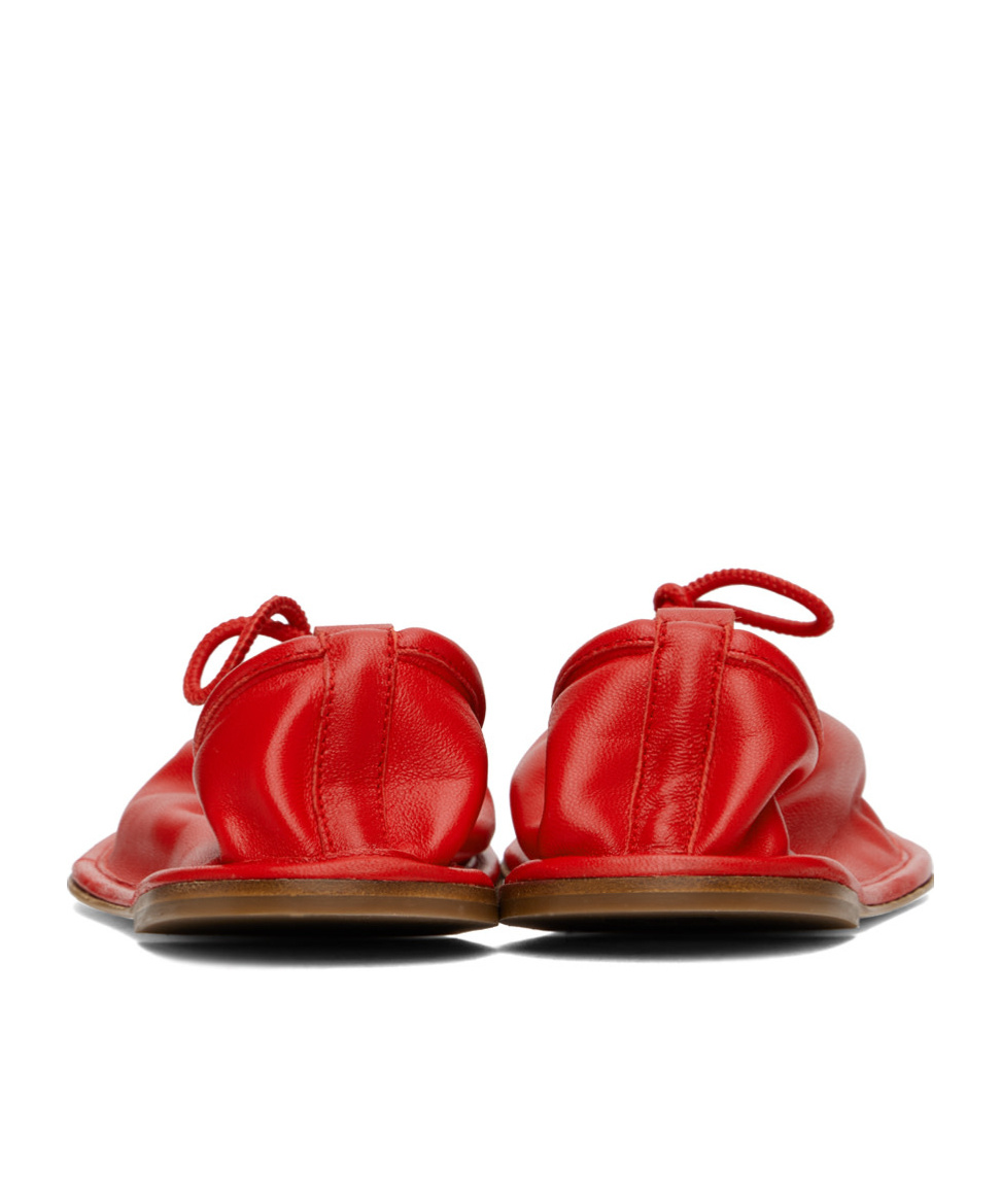 Hereu Ssense Exclusive Red Puntera Ballerina Flats In Red