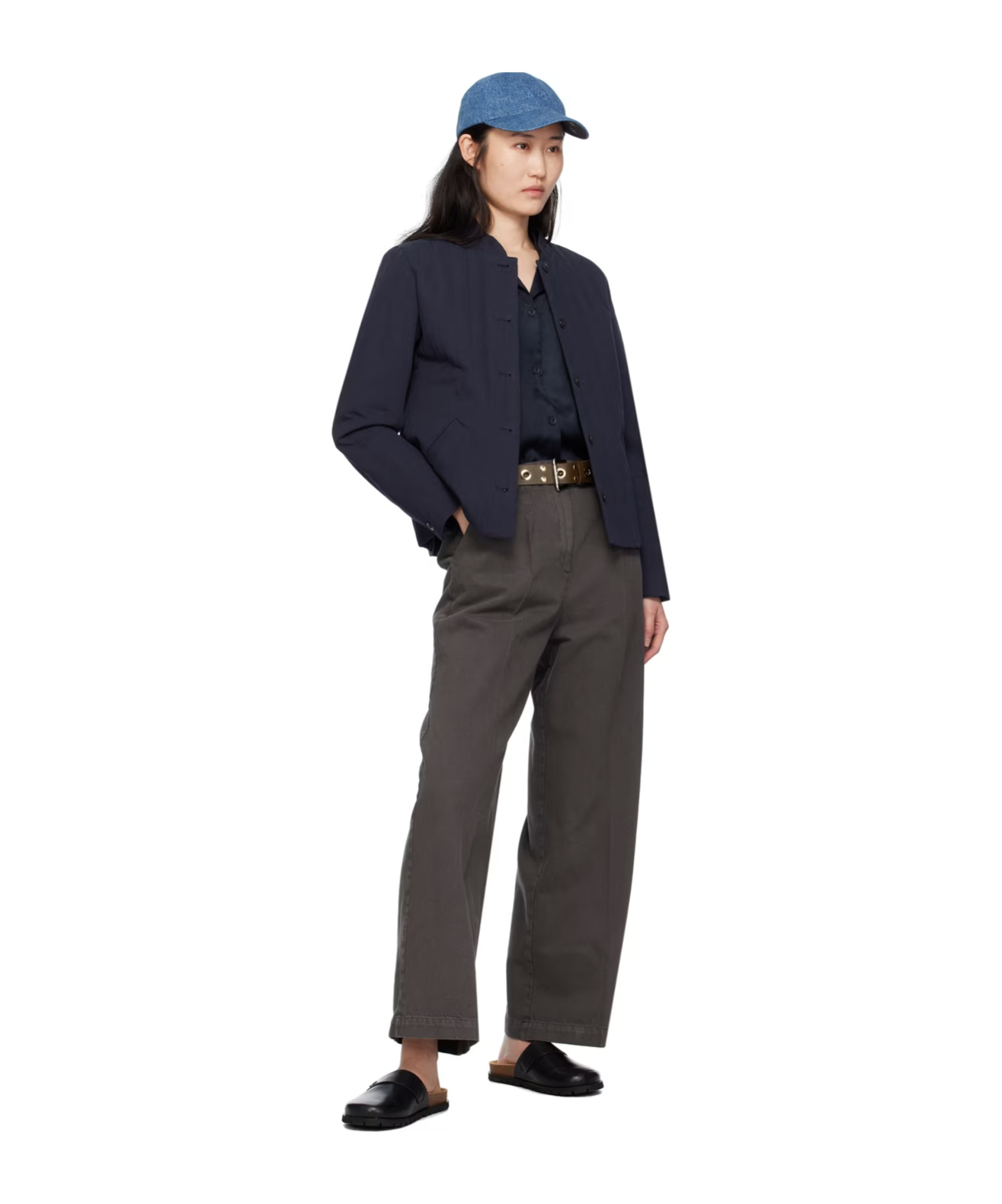 Apc Quilted Stand-neck Casual Jacket In Black