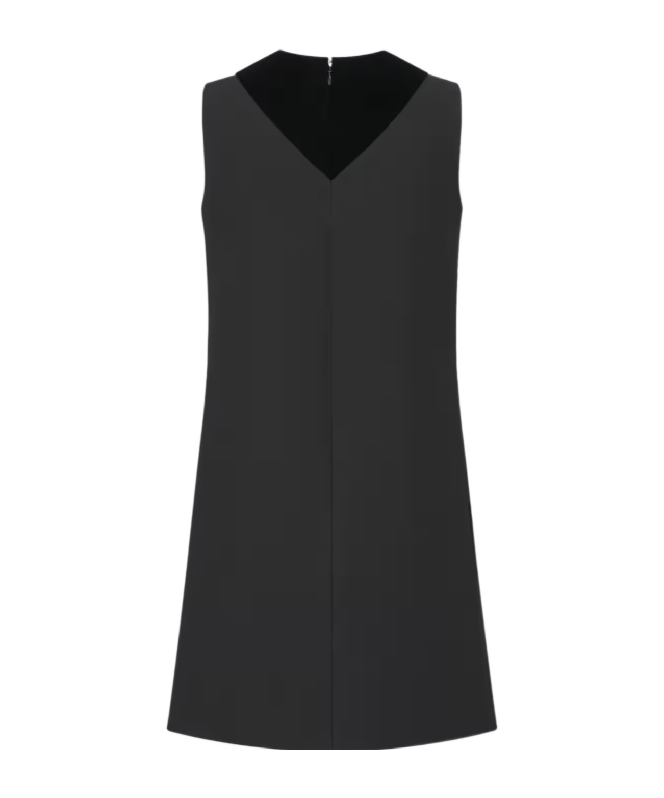 Dior A-line Embroidered Dress In Black