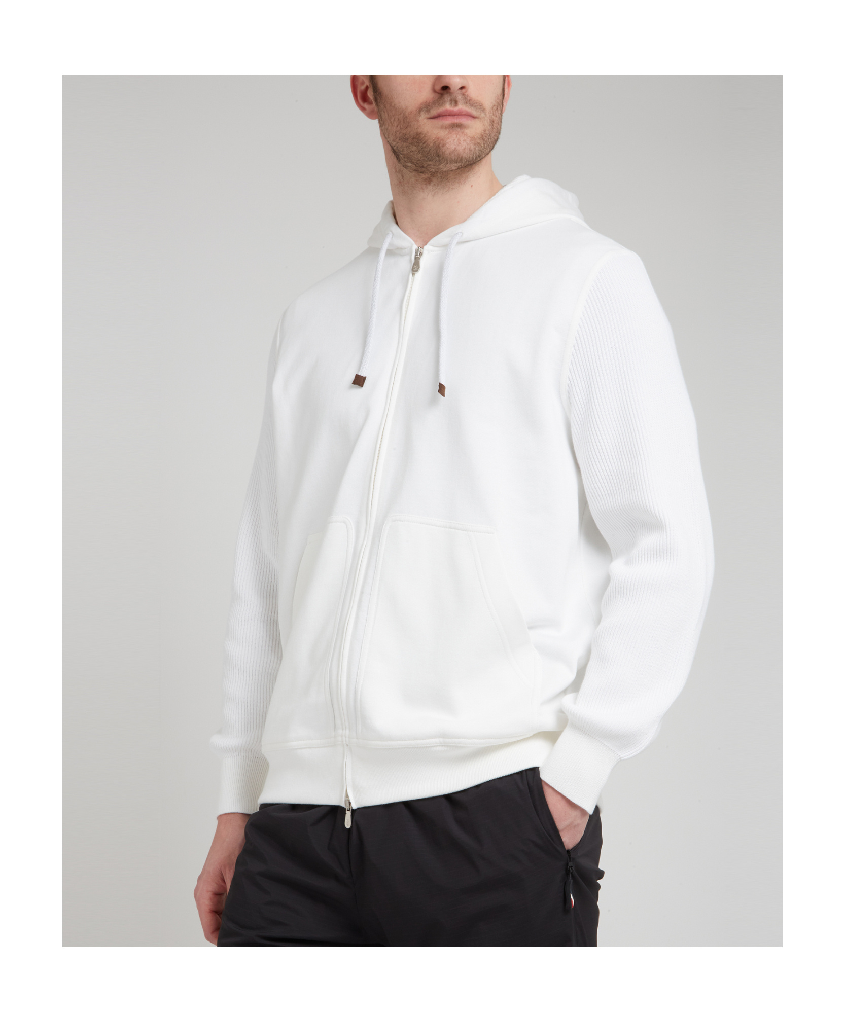 Brunello Cucinelli Long-sleeved Sweater In White