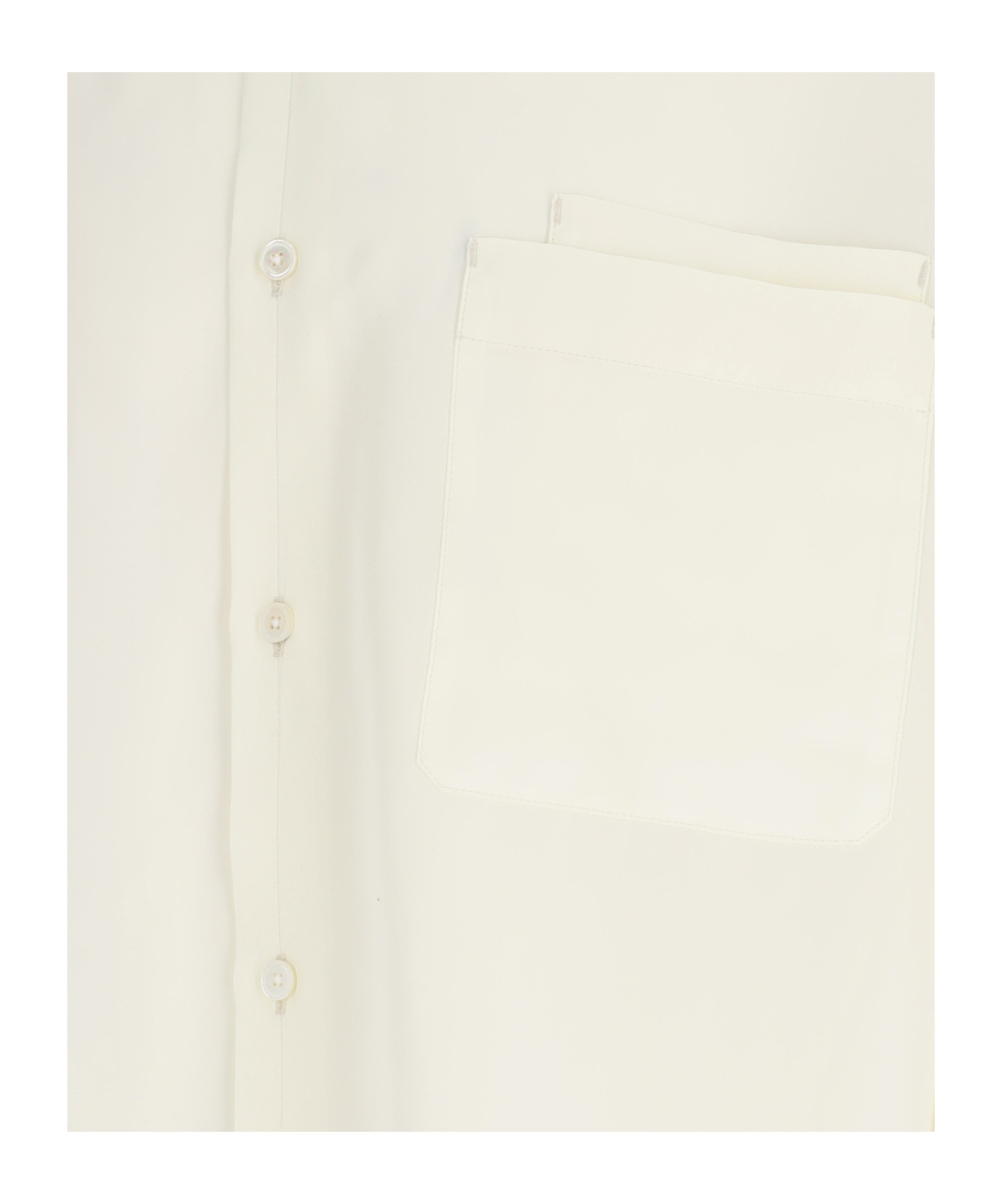 Lemaire Regular Shirt With Long Sleeves And Pointed Collar In White