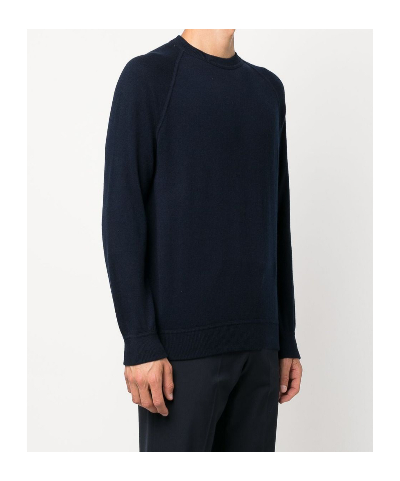 Drumohr Raglan-sleeved Cashmere Jumper In Black