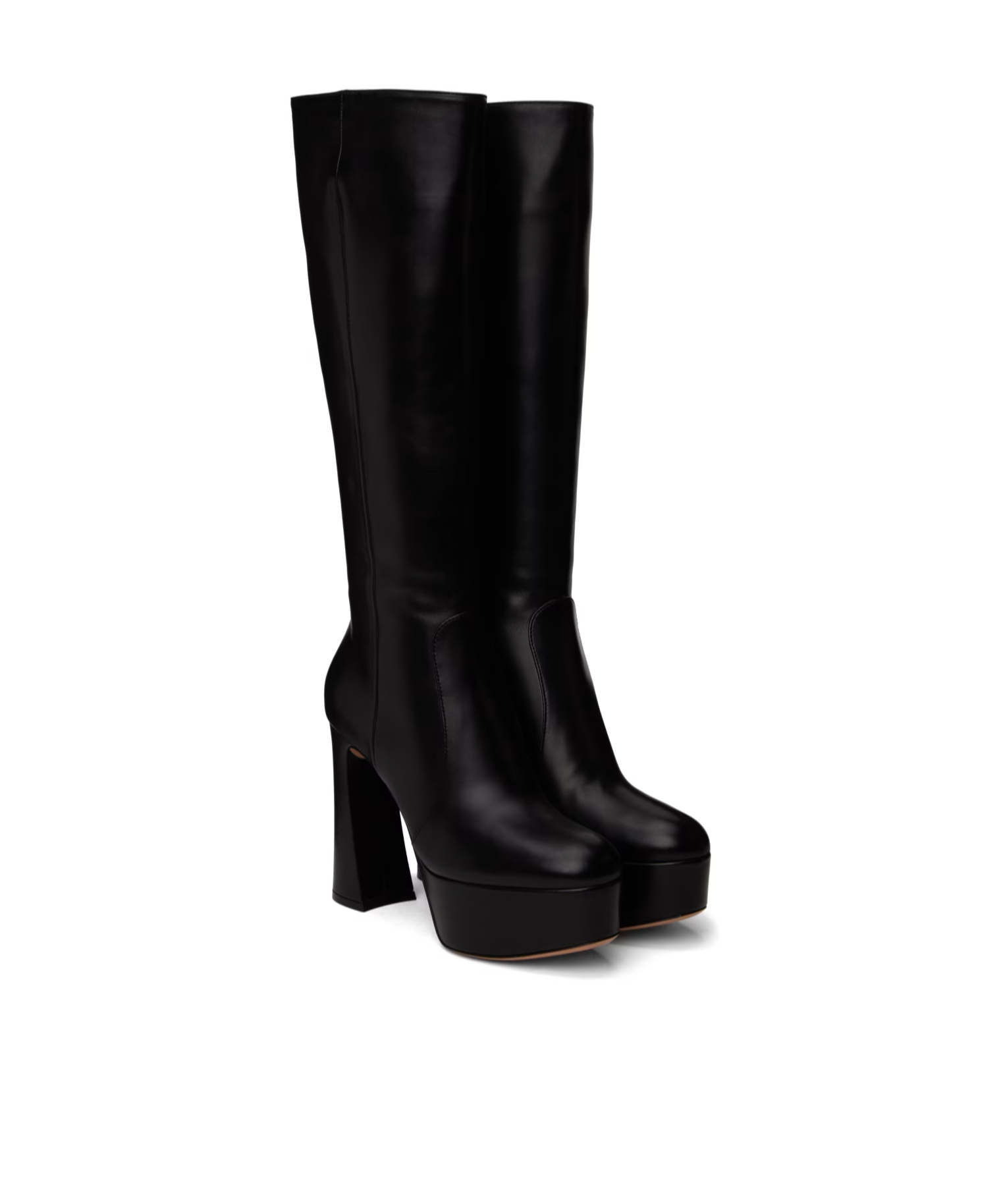 Shop Gianvito Rossi Thick And High-heeled Boots With Thick Soles In Black