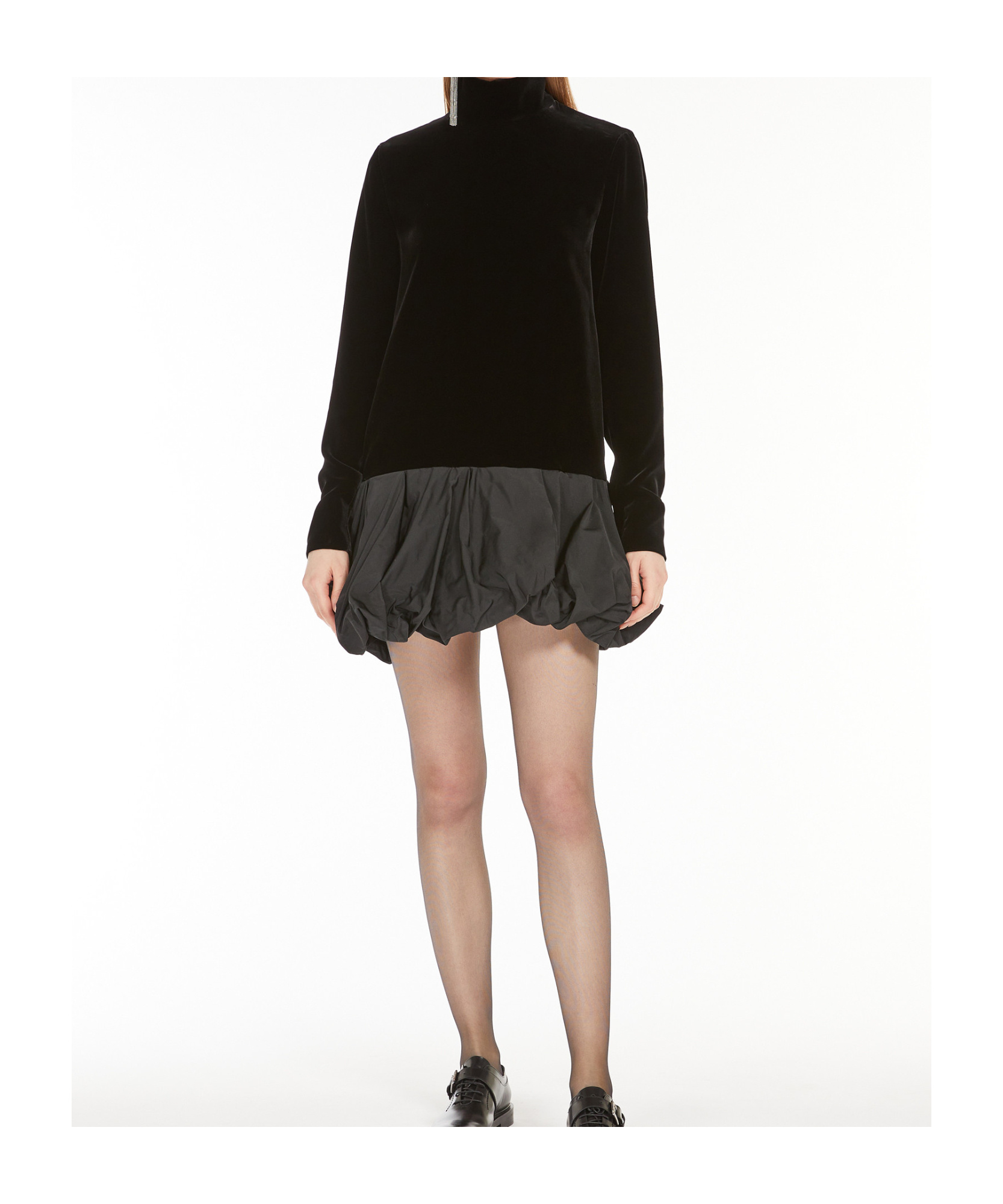 Max Mara Velvet Osso In Black