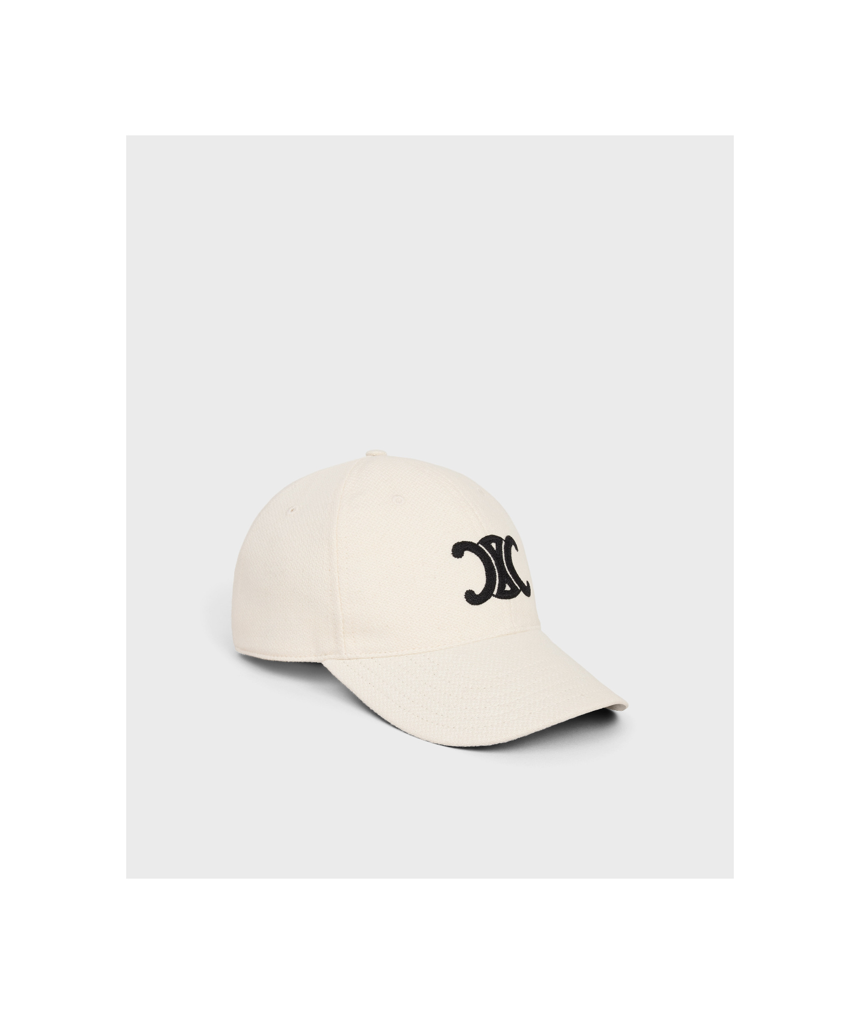 Celine Triomphe Baseball Cap In White