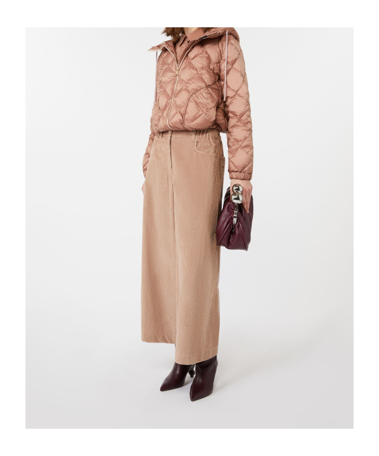 Weekend Max Mara Eris Quilted Jacket Rose In Pink