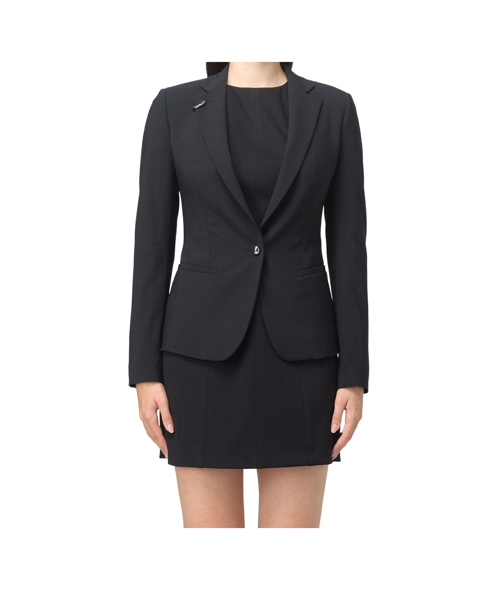 Dondup Single-breasted Blazer In Black