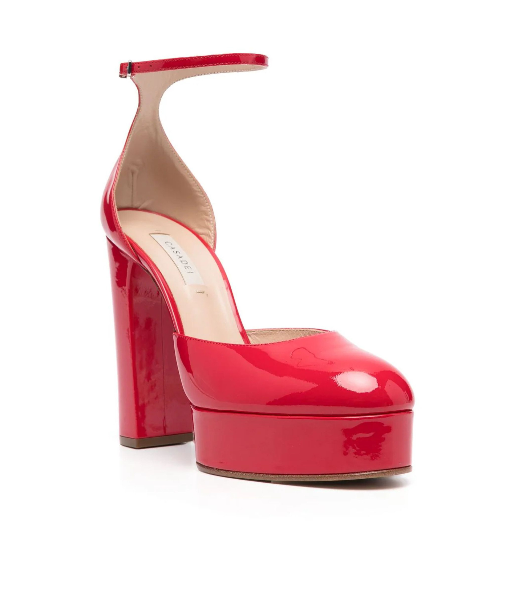 Casadei Thick Soled High Heels In Red
