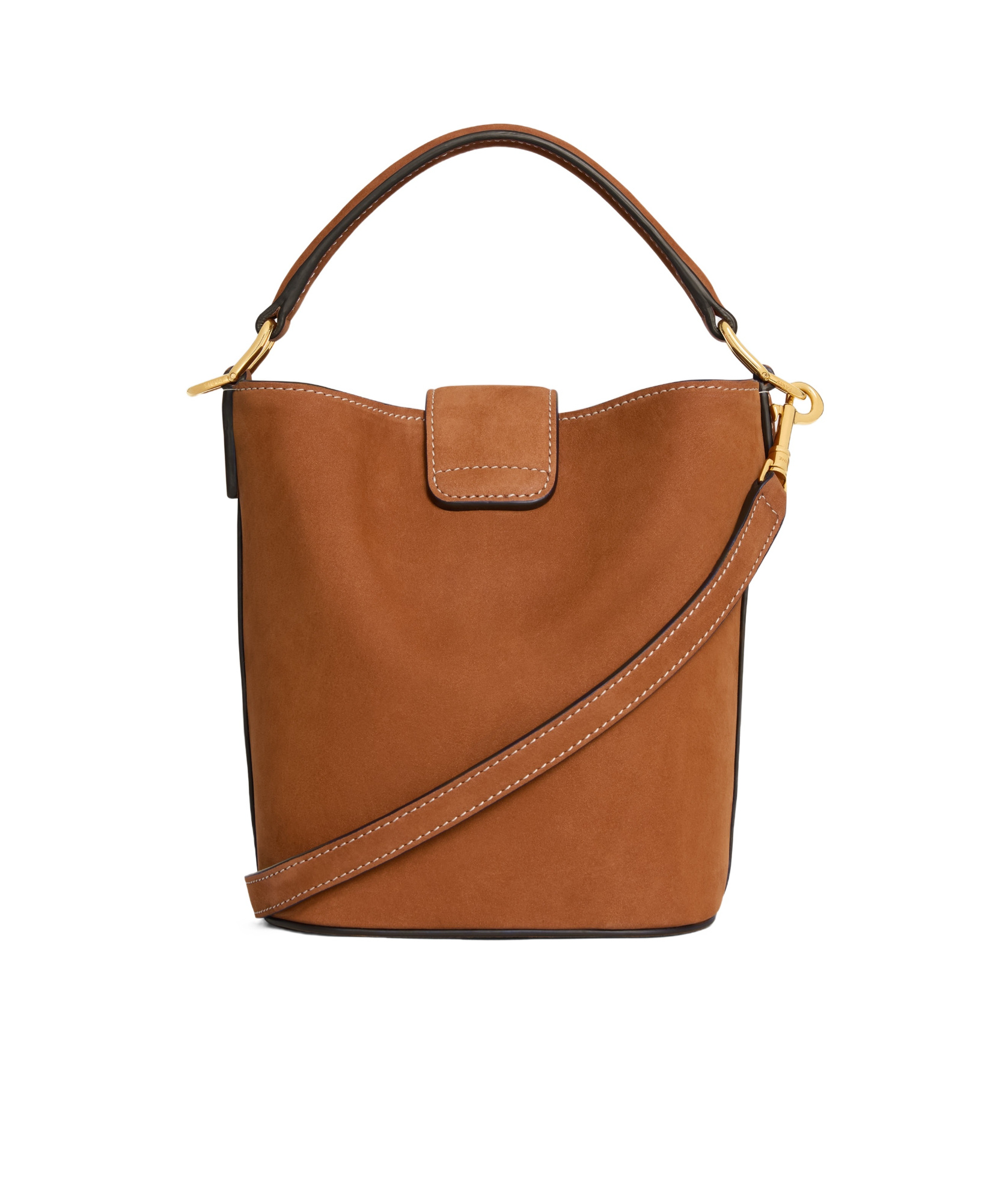 Celine Mini Bucket Louise In Nubuck In Brown