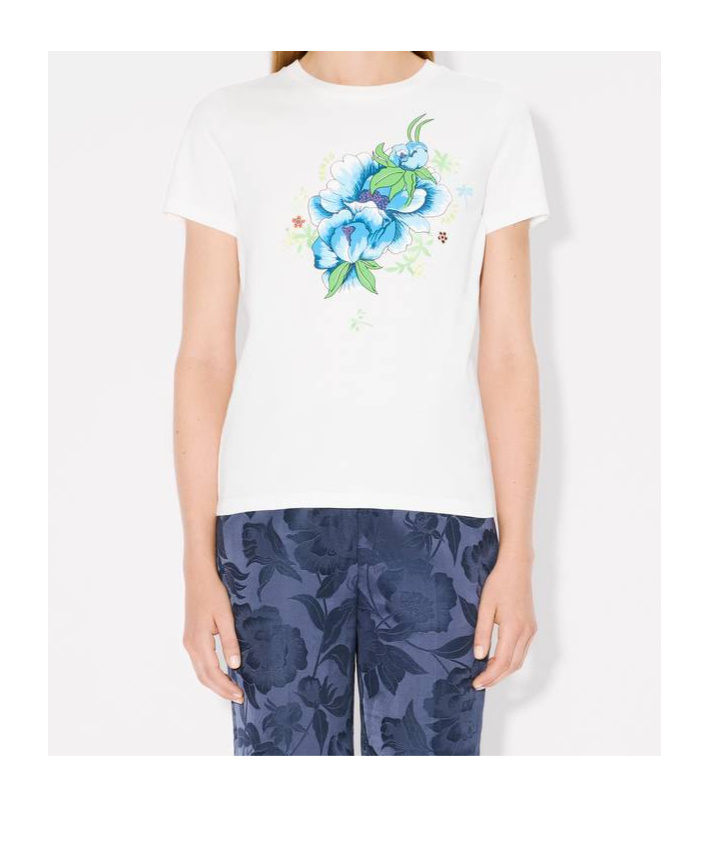 Kenzo Item O-neck Short-sleeved T-shirt In White
