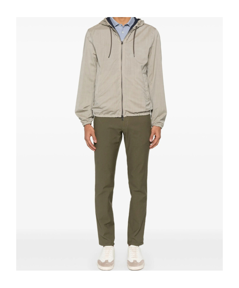 Herno Reversible Hooded Jacket In Nude