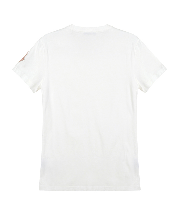 Moncler Logo-patch Cotton T-shirt In White