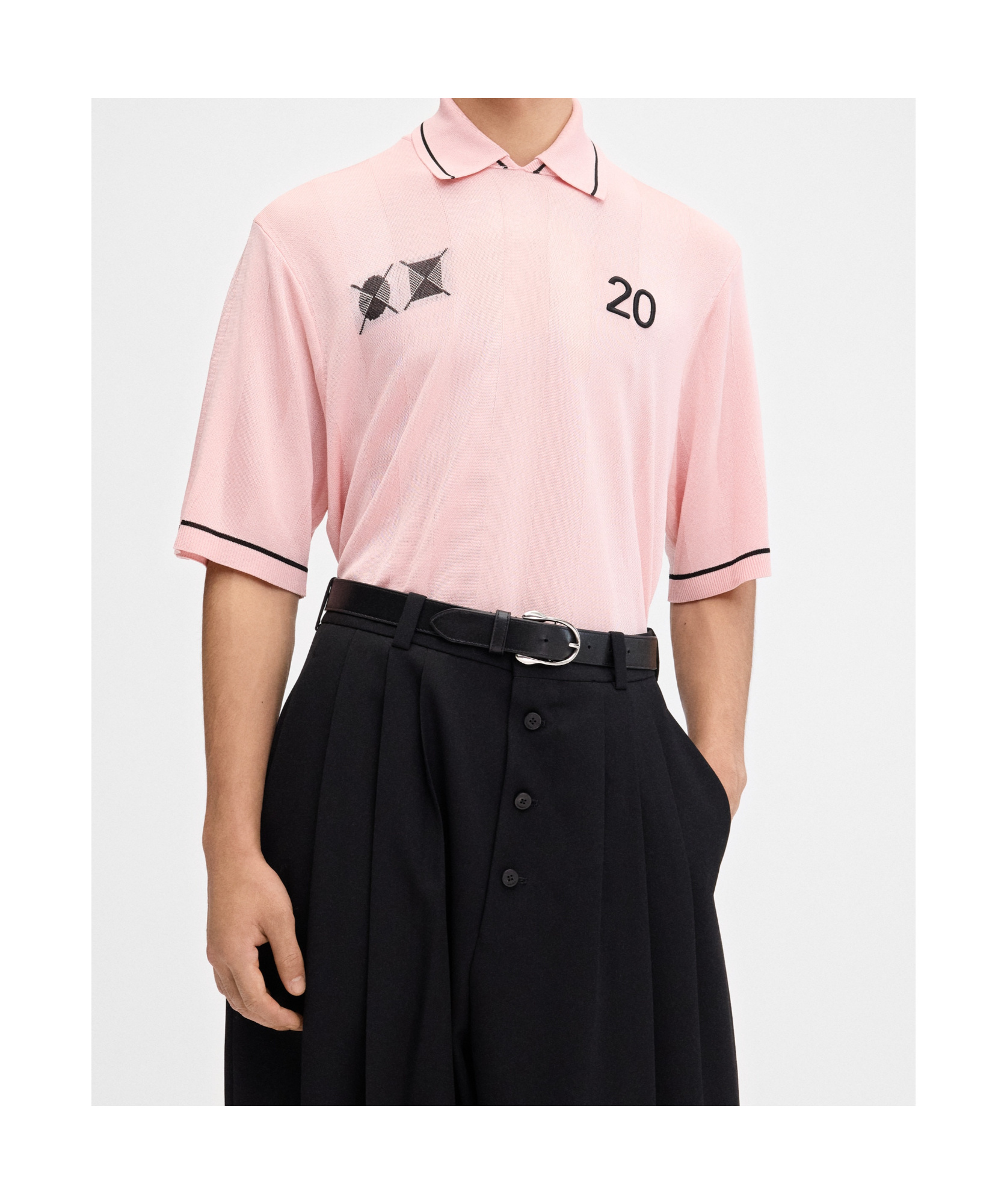 Jacquemus Le Polo Liga Football Polo In Pink