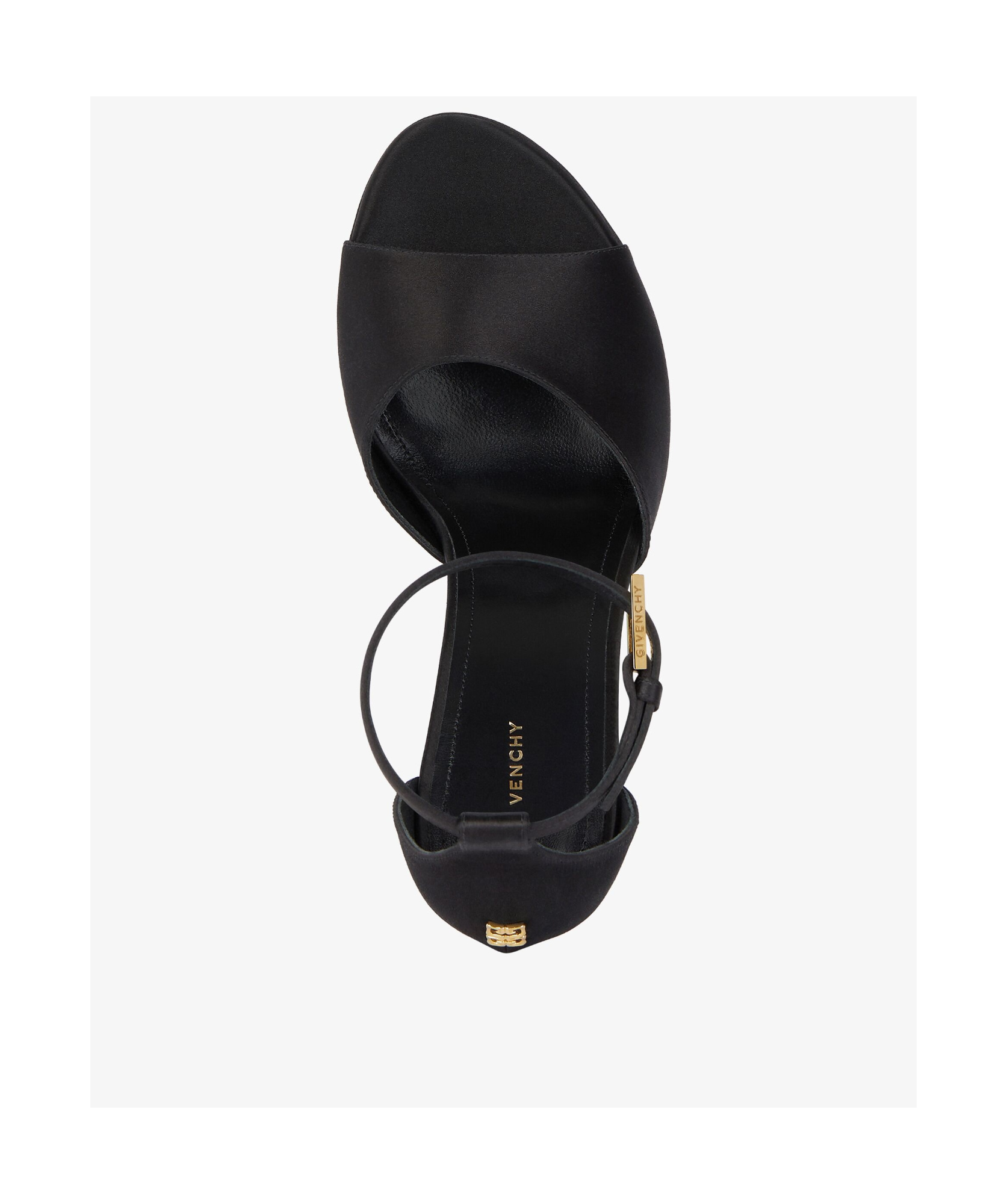 Givenchy 4g Liquid Logo Platform Sandal In Black