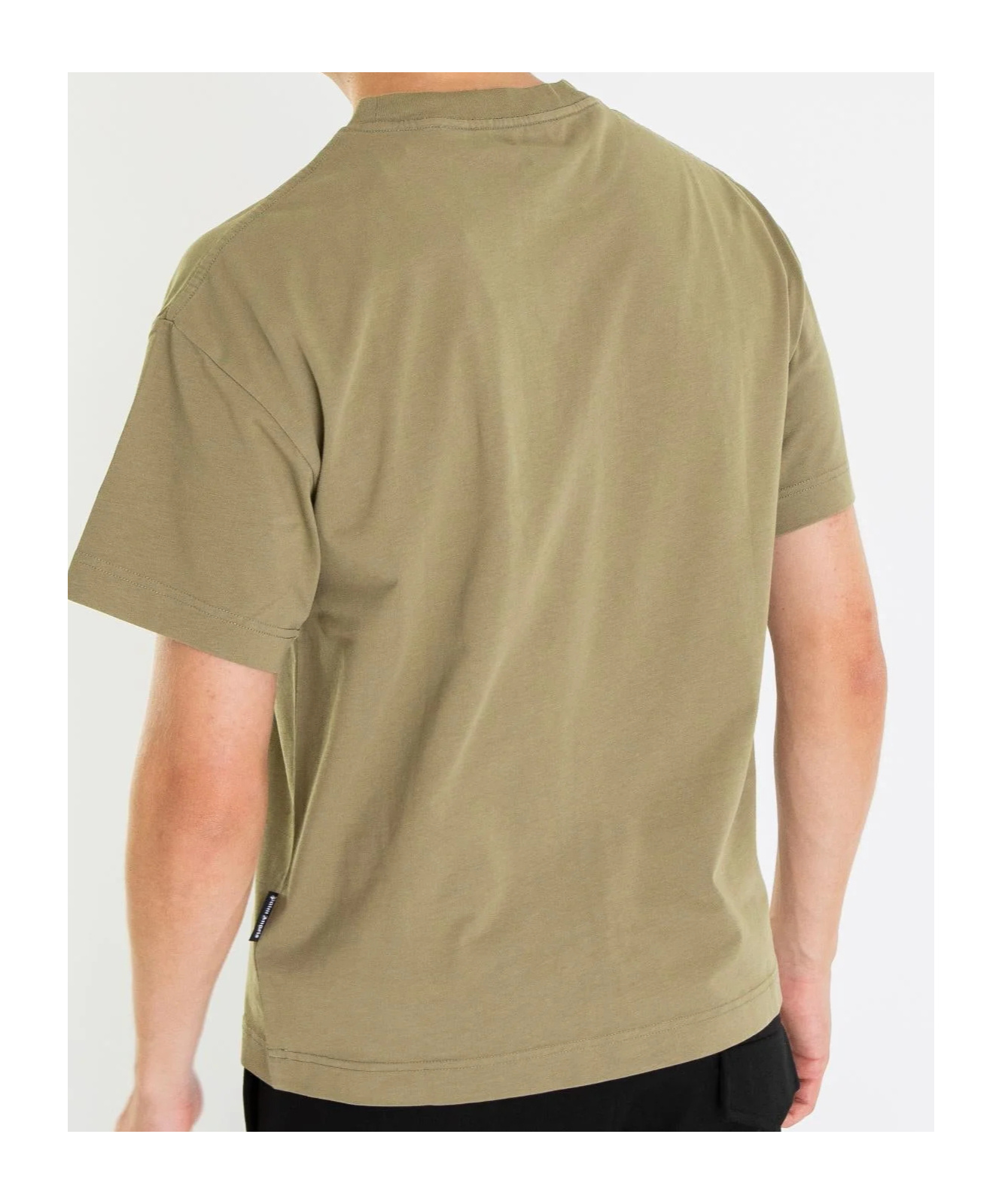 Palm Angels Short Sleeve T-shirt In Green
