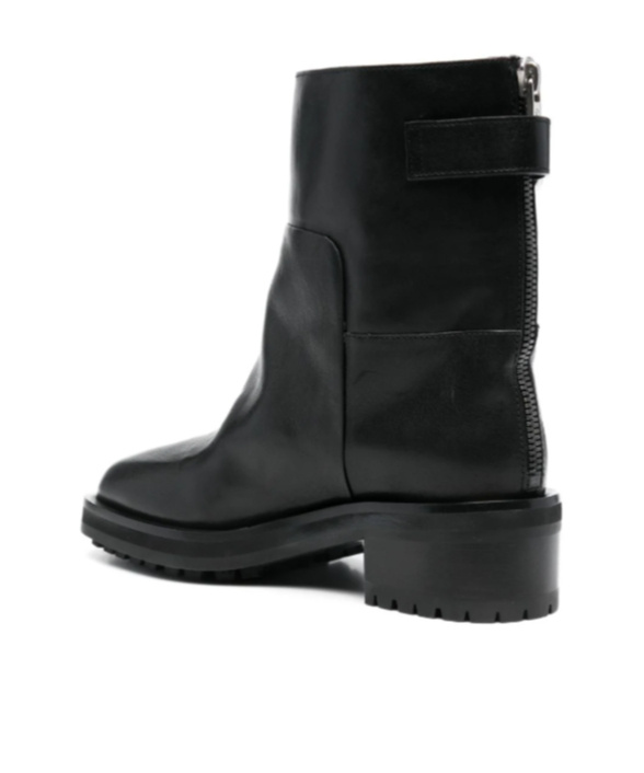 Jimmy Choo 'brooklyn' Black Ankle Boots With Buckle In Black
