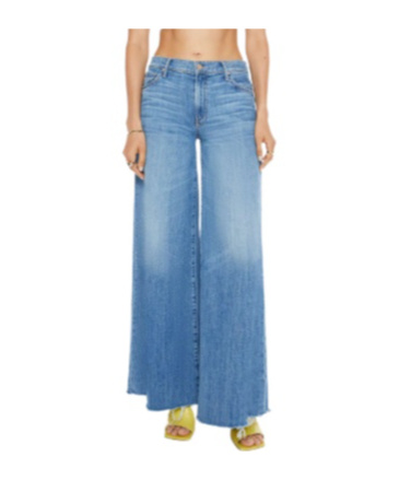 Mother Belt Loop Jeans In Blue
