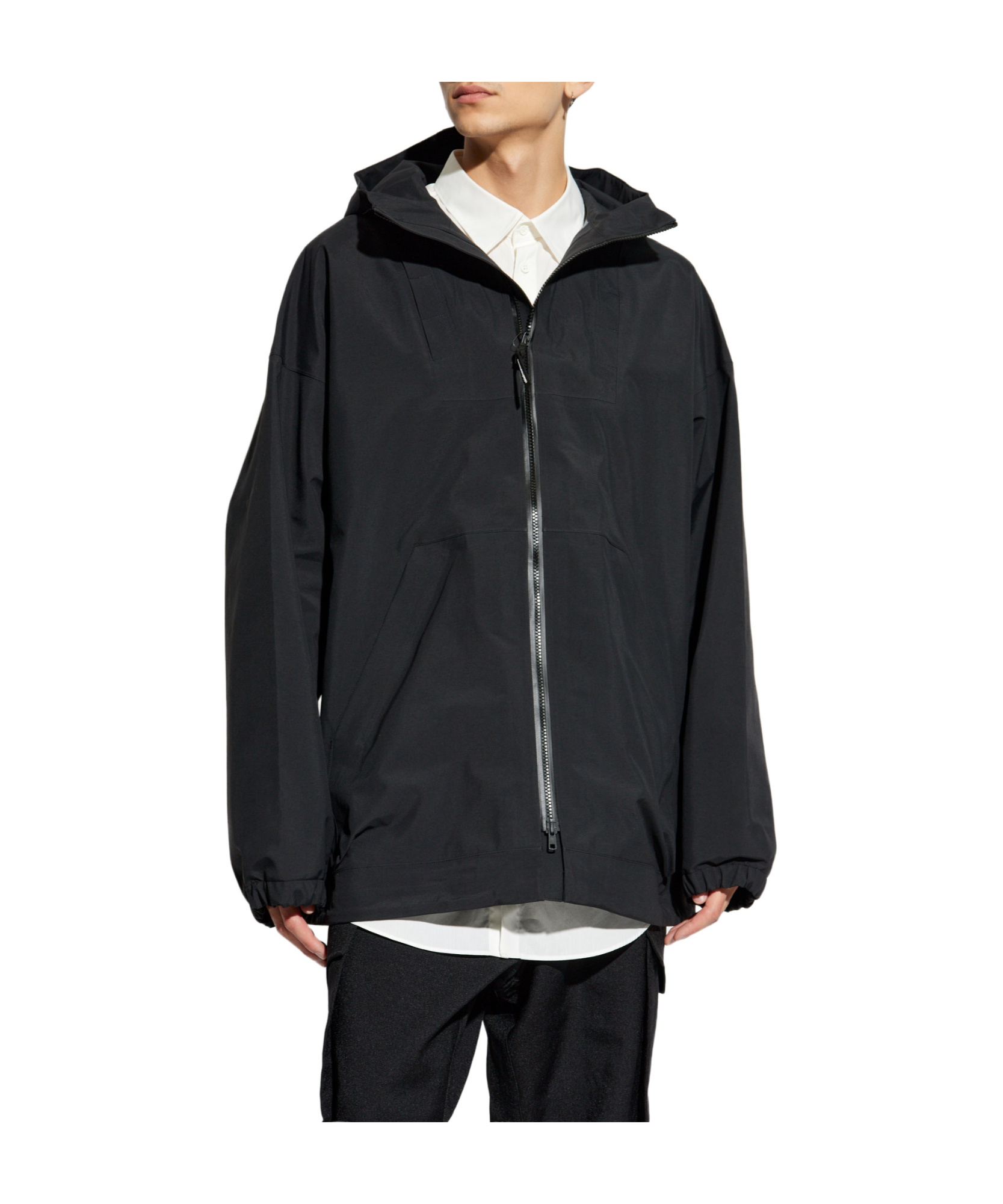Y-3 Adidas Gore-tex Hard Shell Jacket In Black