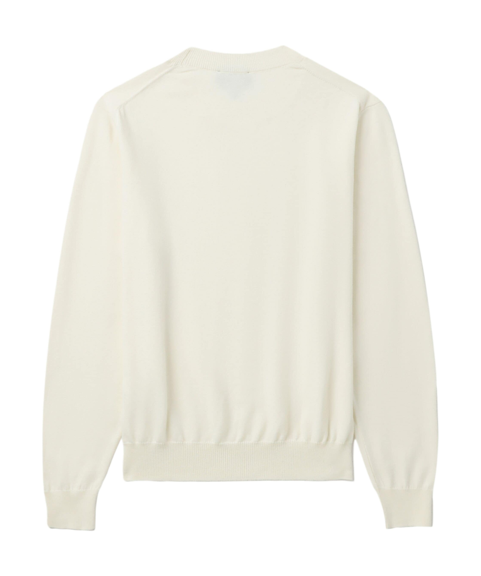 Apc Logo-embroidered Cotton Jumper In White