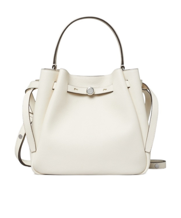 Tory Burch Romy Bucket Bag In White