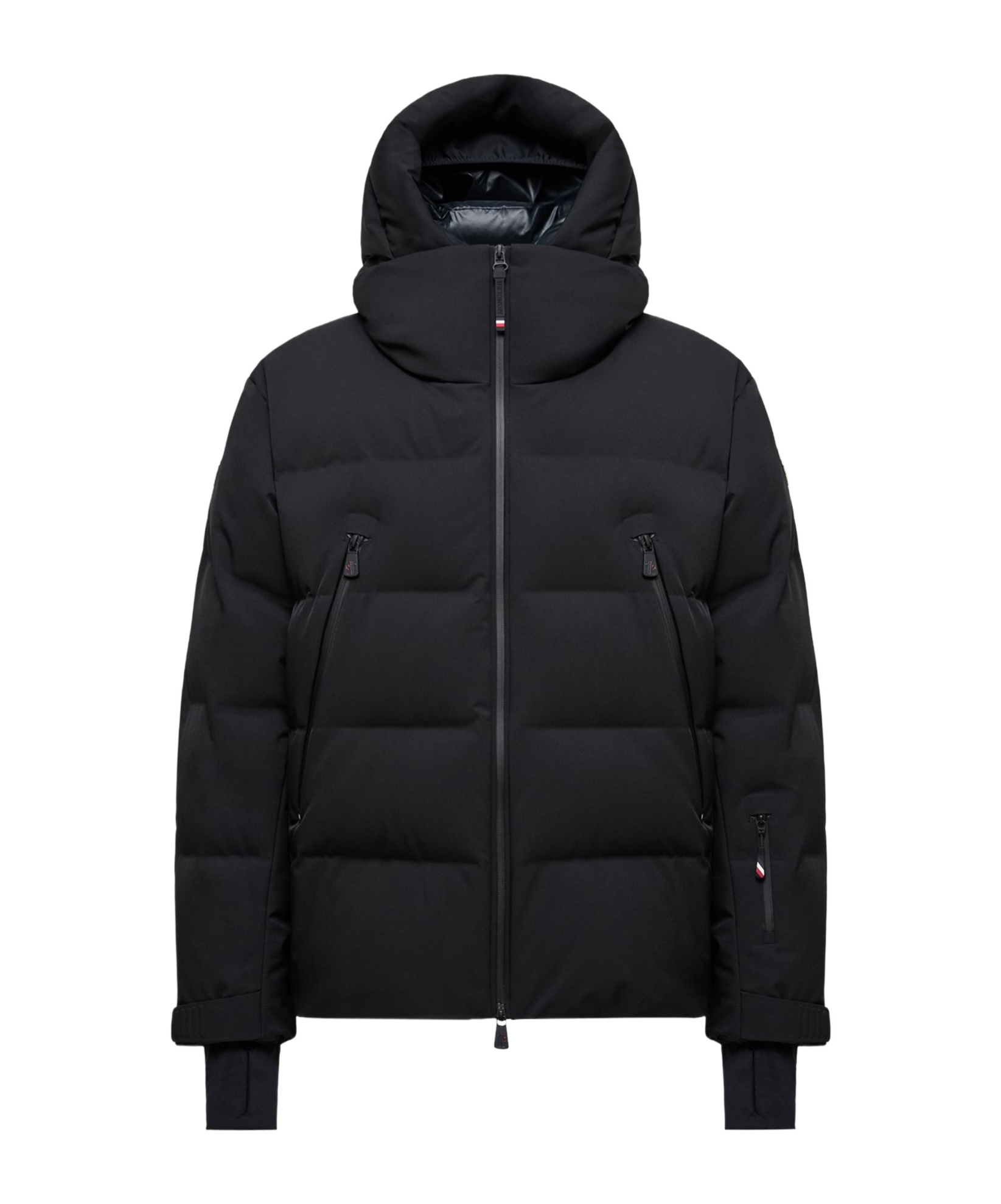 Moncler Grenoble Zip-up Padded Coat In Black
