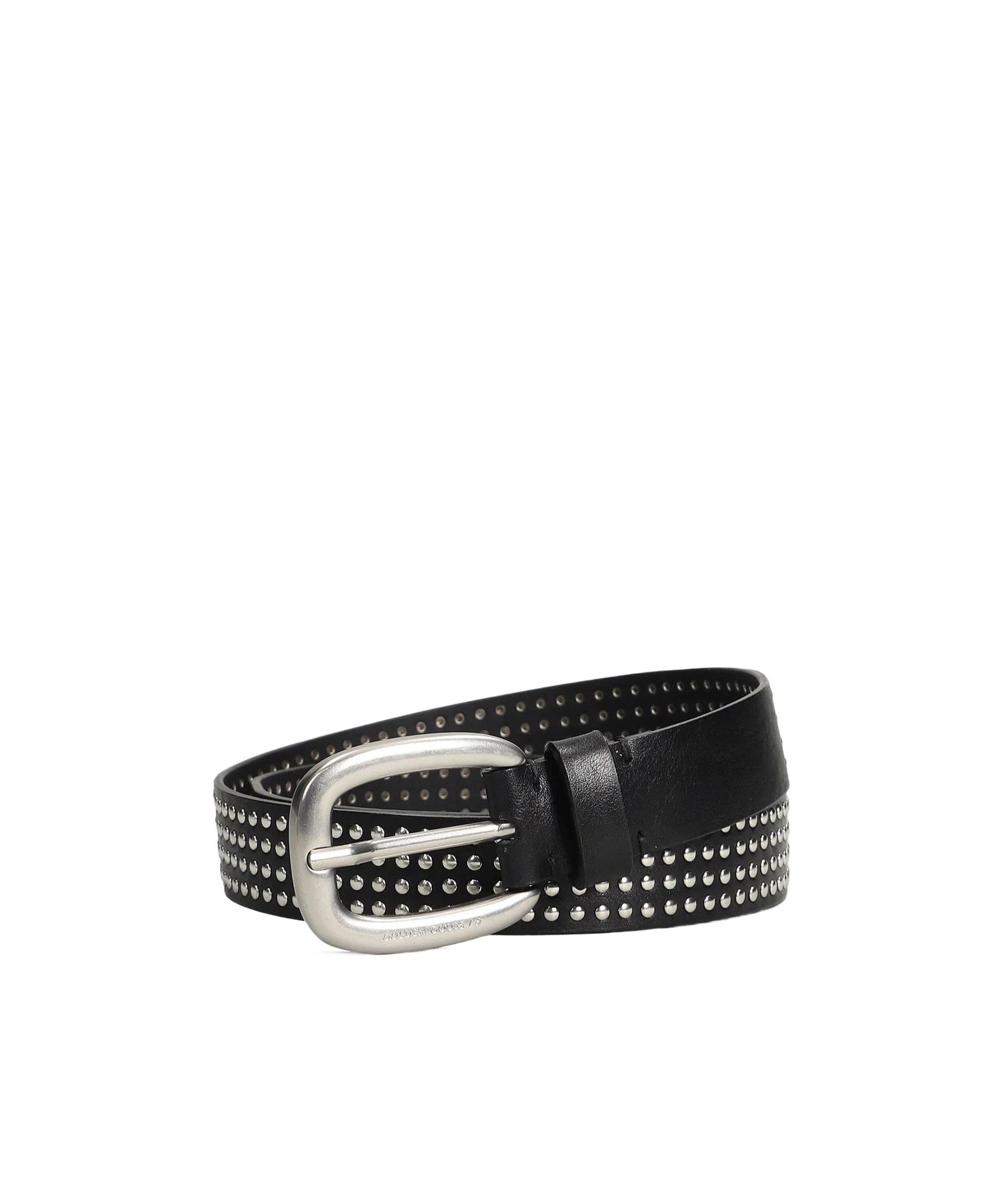 Golden Goose Rivet Belt In Black