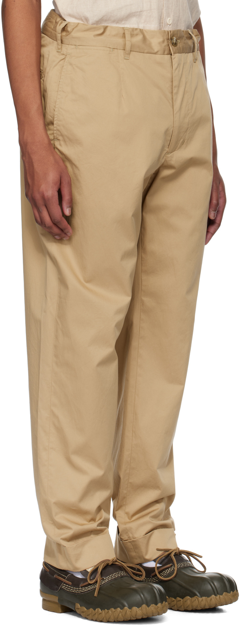 Engineered Garments Beige Andover Trousers In Camel