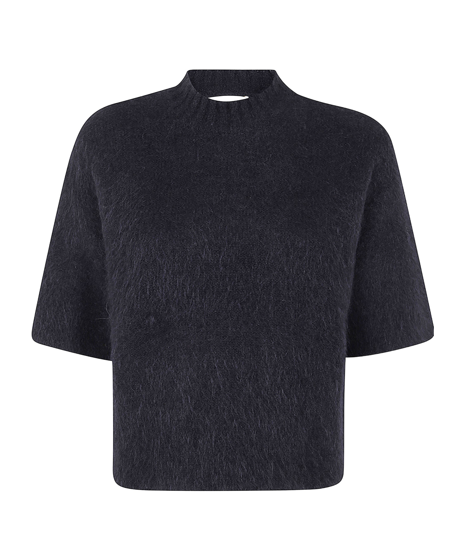 Antonelli High-neck Alpaca Sweater In Black