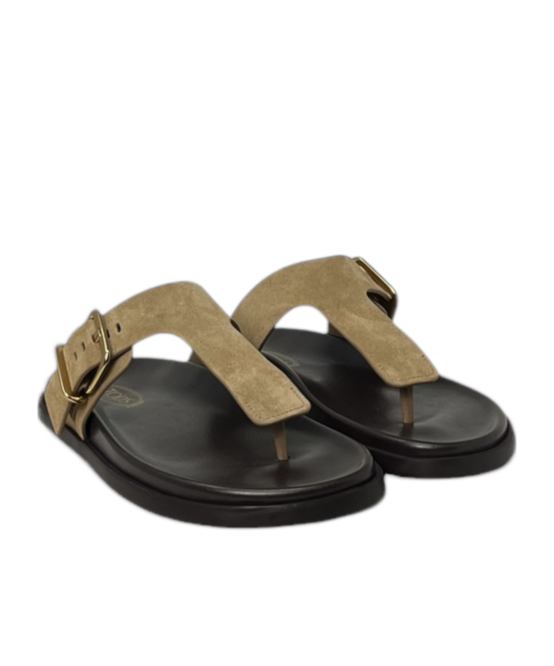 Tod's Leather Slides In Black