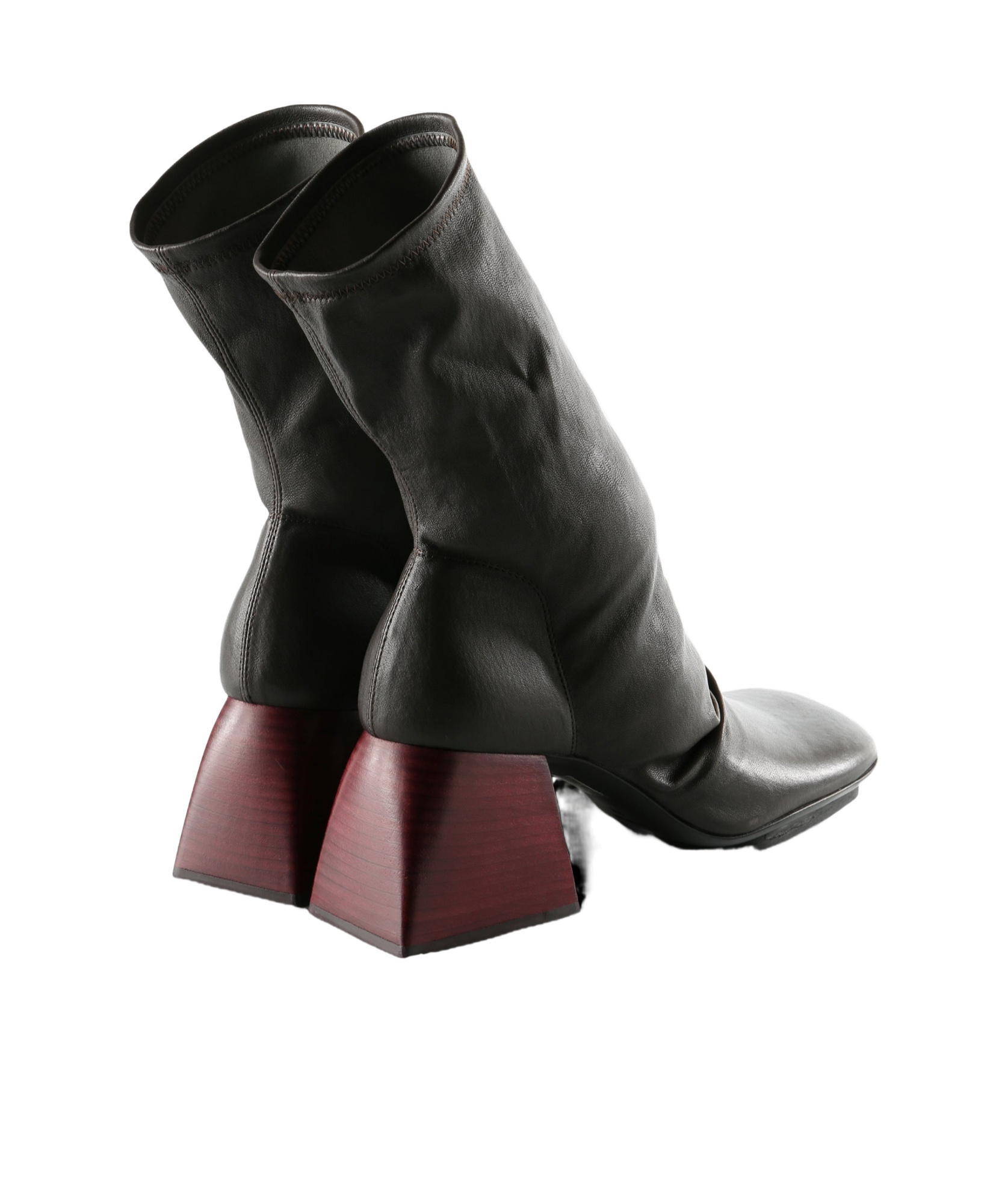 Uma Wang Tretch Short Boots In Black
