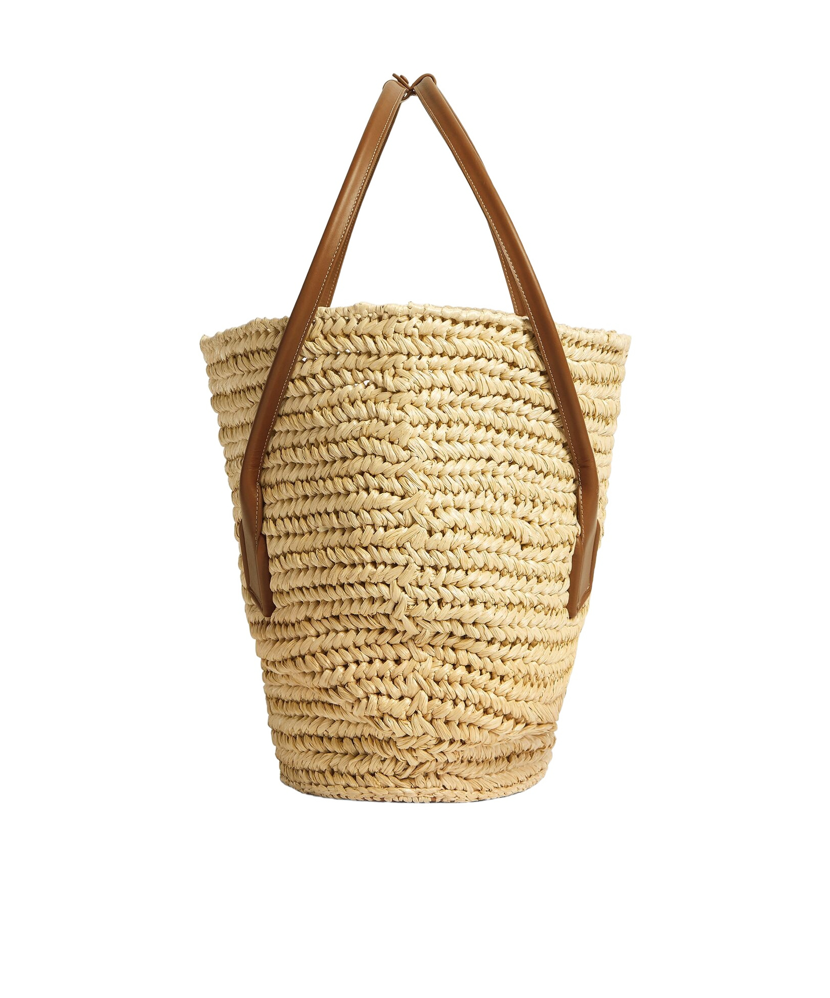 Bottega Veneta Arco Raffia Tote Bag