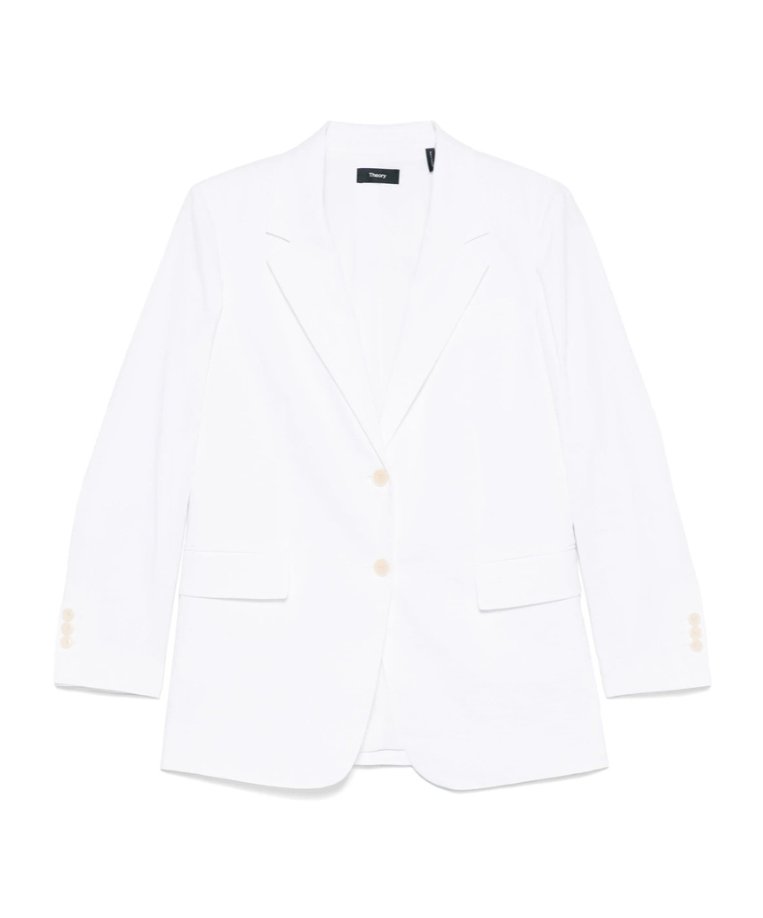 Theory Single-breasted Blazer In White