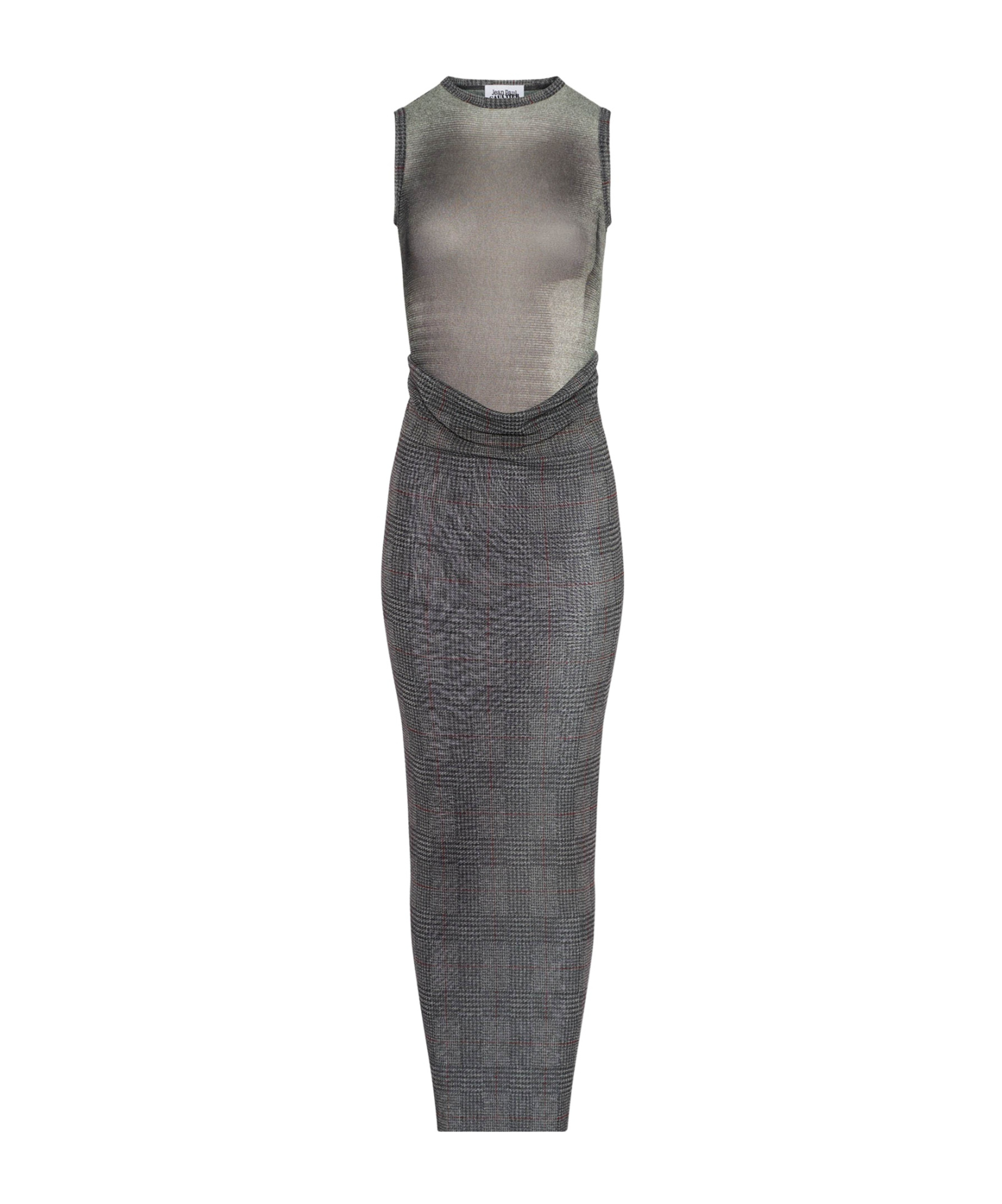 Jean Paul Gaultier Sleeveless Dress In Gray