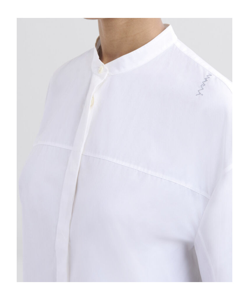 Marni Cotton Shirt In Lily White