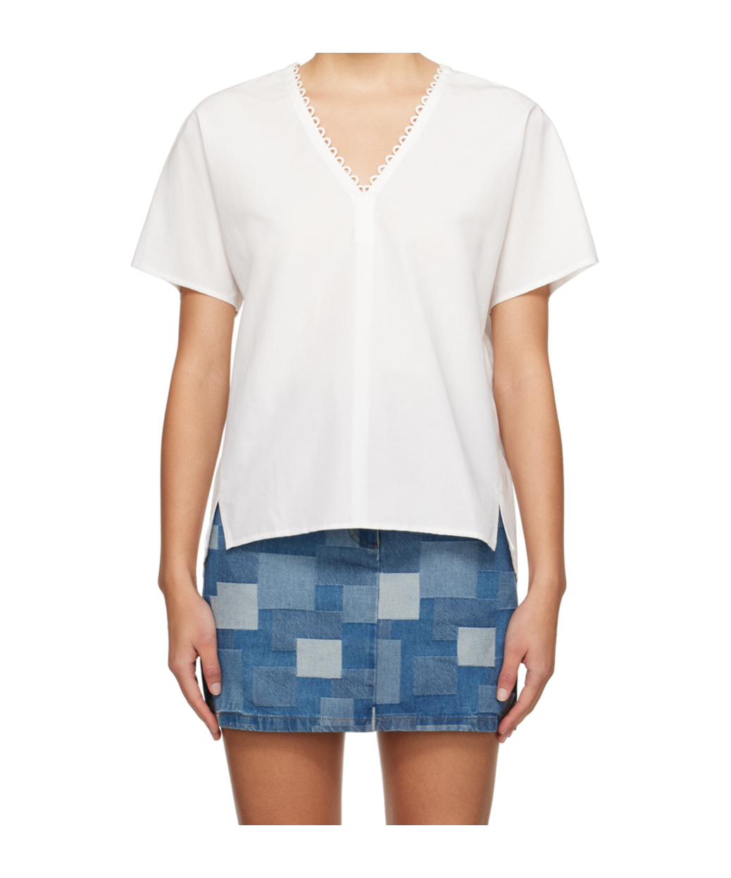 Apc White Freja Blouse In White