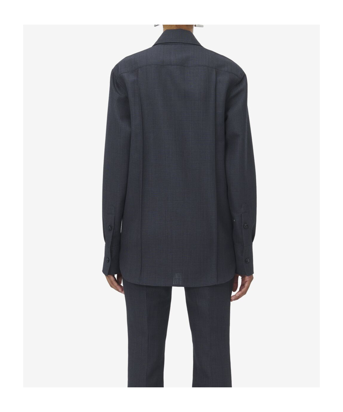 Alexander Mcqueen Check Pattern Button Shirt In Black