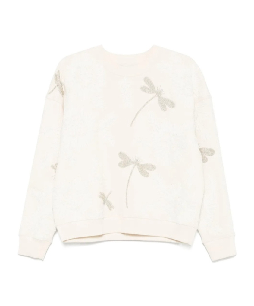 Forte Forte Embroidered Cotton Sweatshirt In Neutral