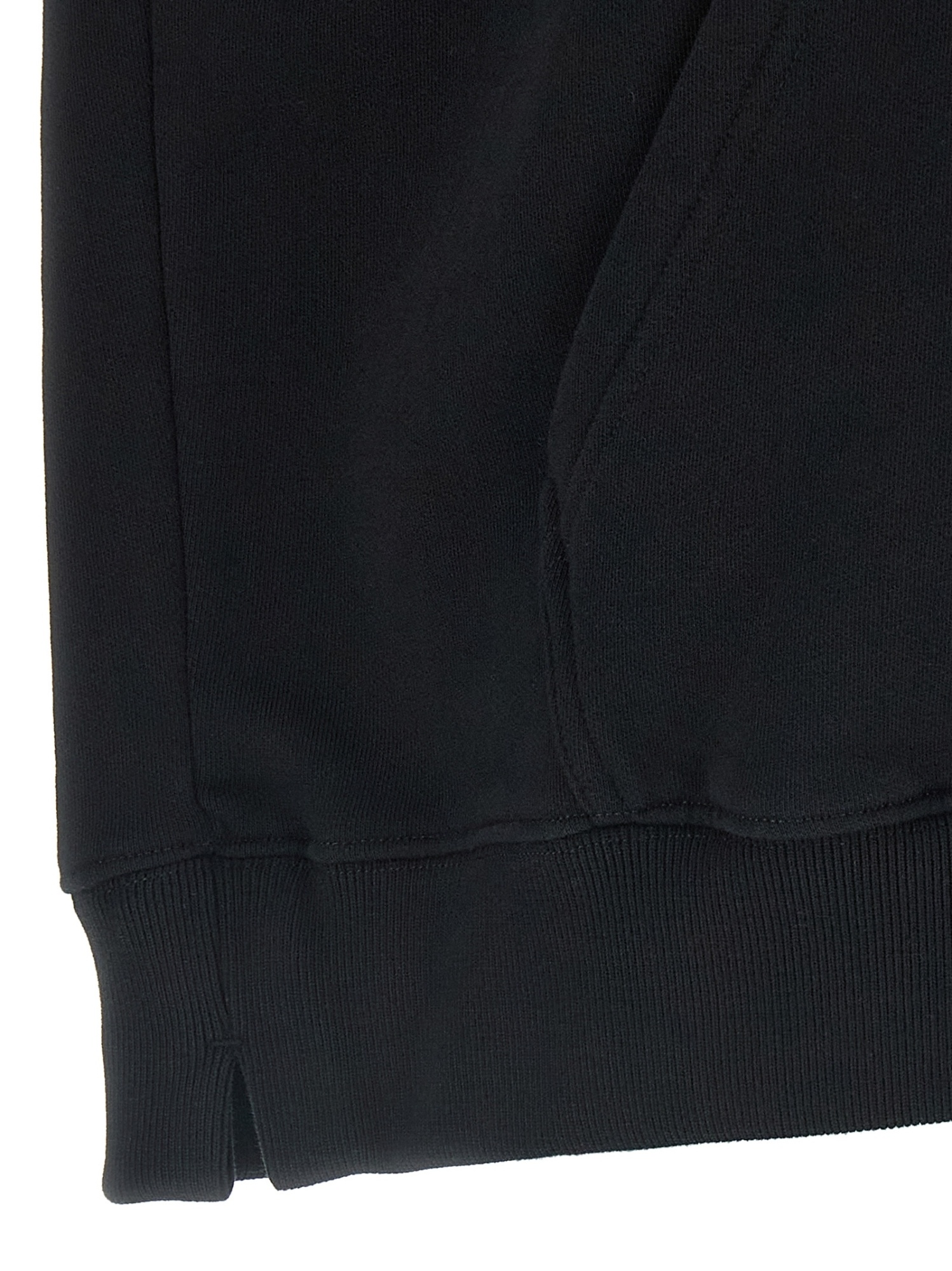 Off-white Long Sleeve Hooded Sweatshirt In Black