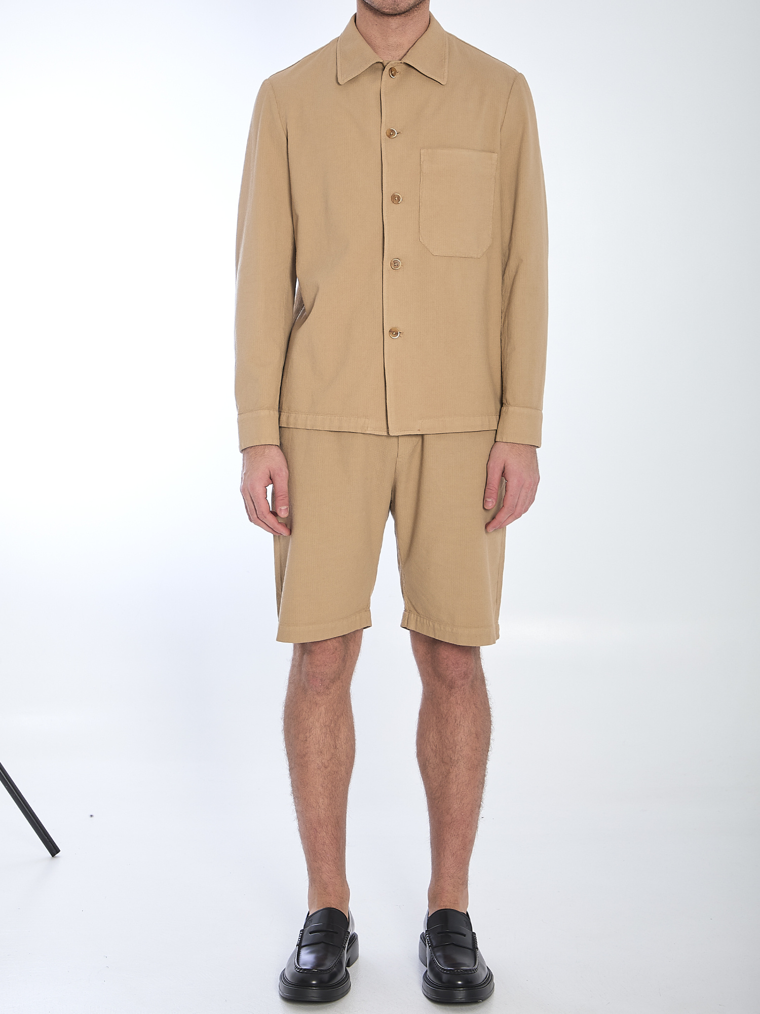 Barena Venezia Cedrone Arela Overshirt In Nude