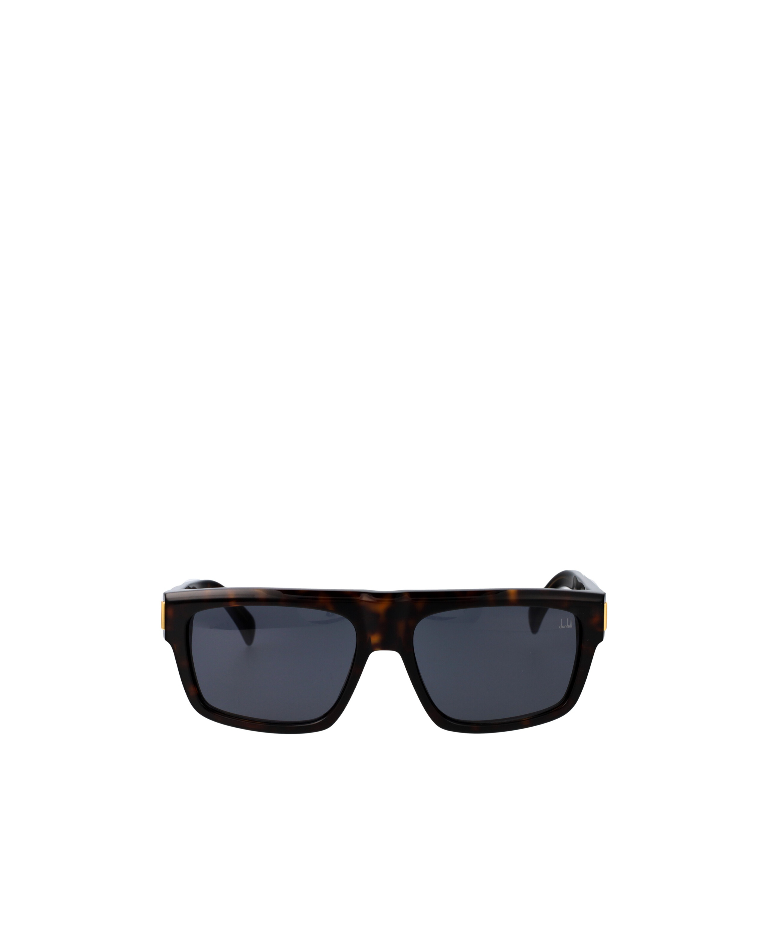 DUNHILL TORTOISESHELL-EFFECT RECTANGLE-FRAME SUNGLASSES