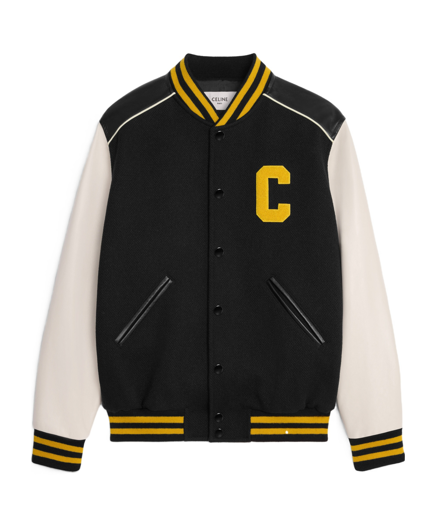 Celine Textured Wool Teddy Jacket In Black