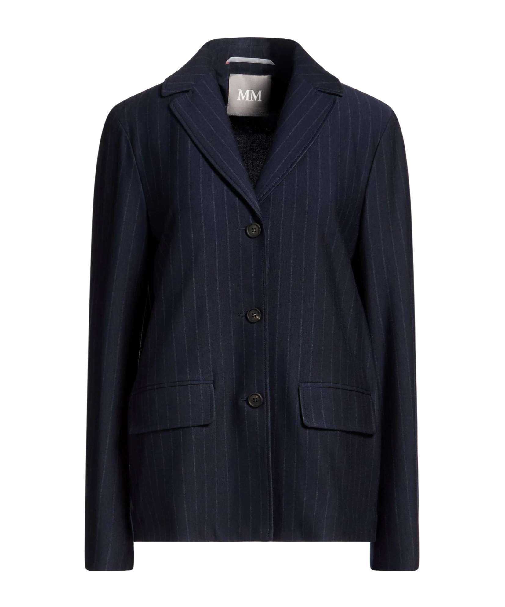 Max Mara Pinstripe Blazer In Black