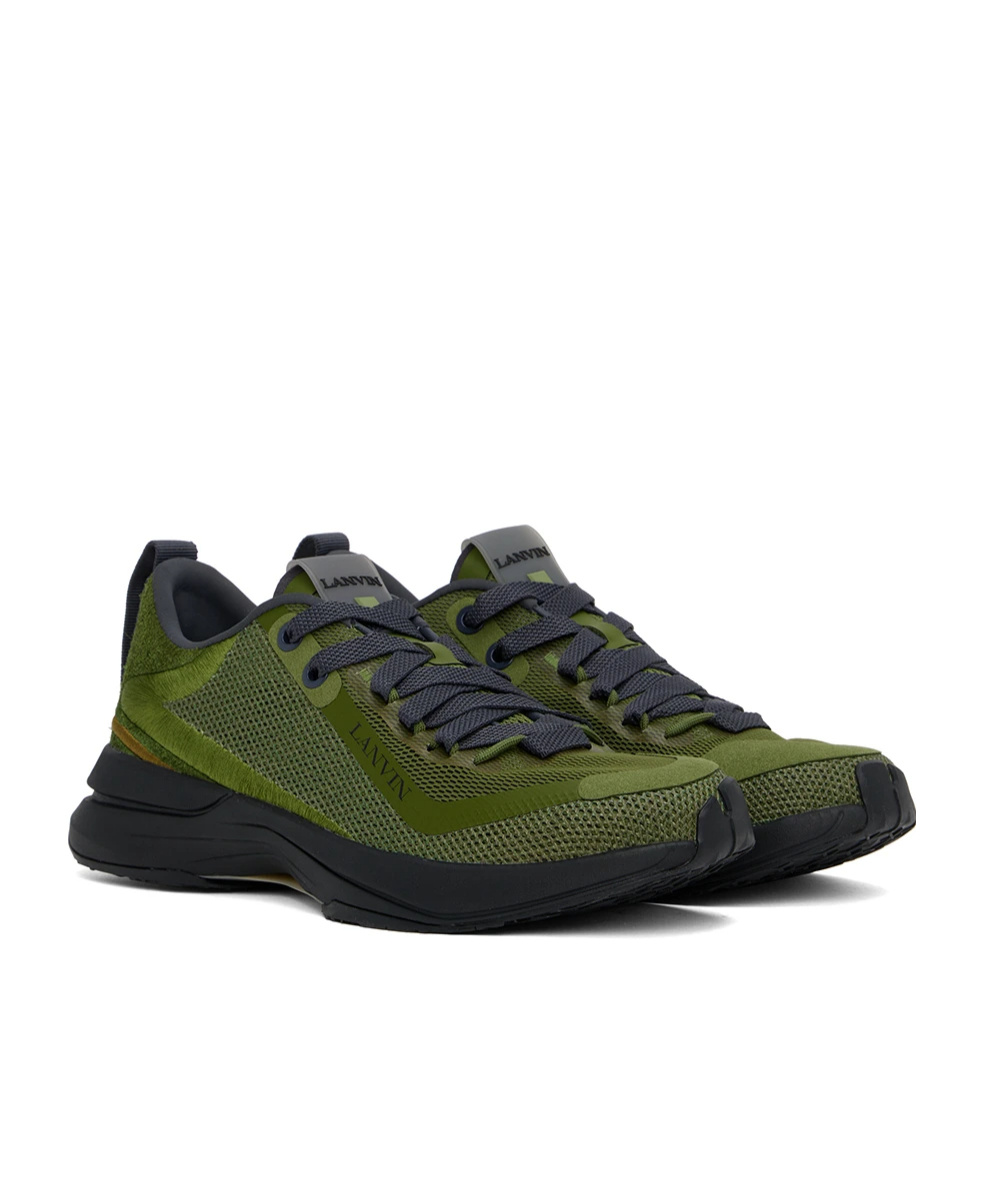 Lanvin Round Head Low-cut Casual Shoes In Black