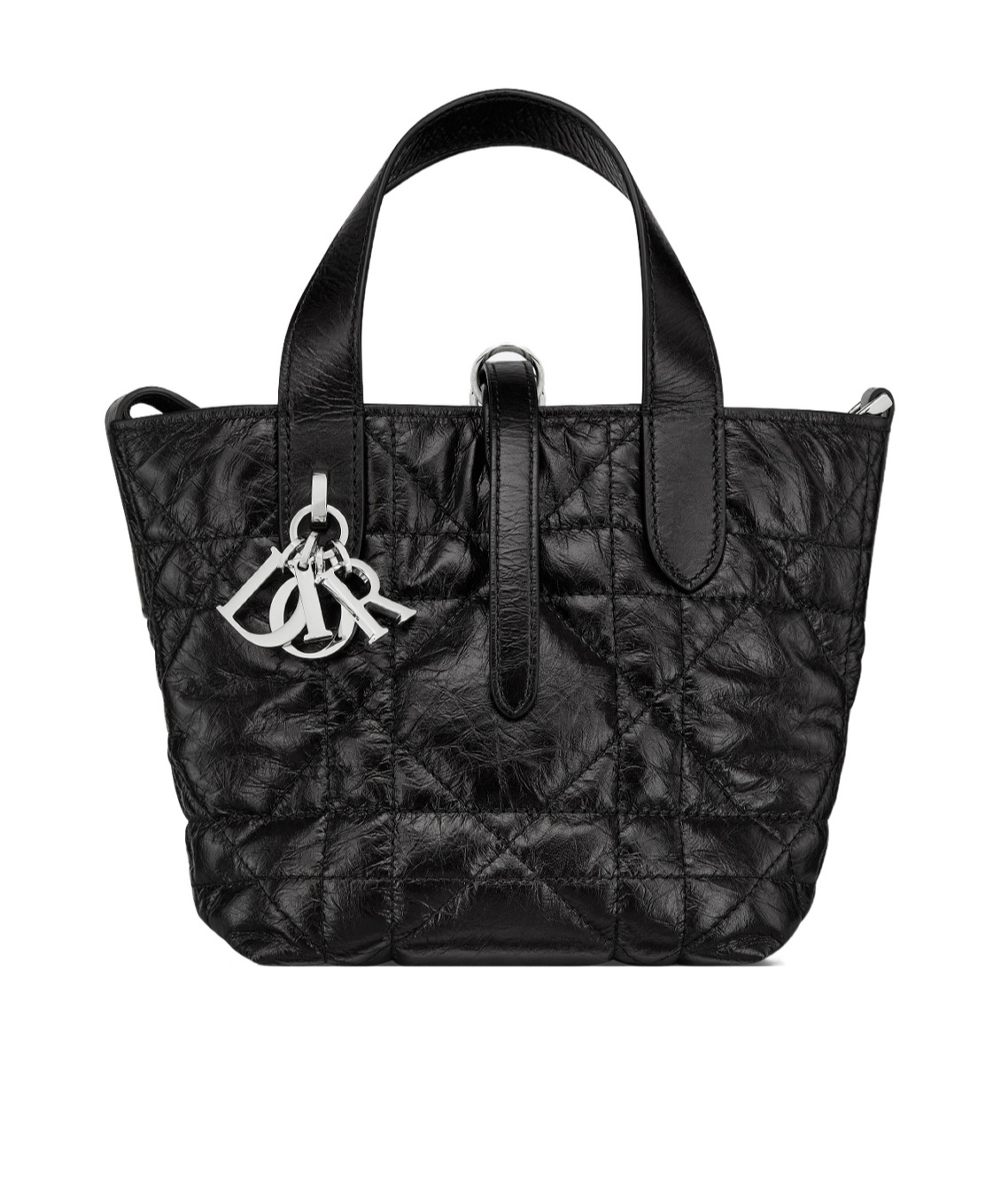 Dior Toujours Vertical Nano Tote Bag In Black