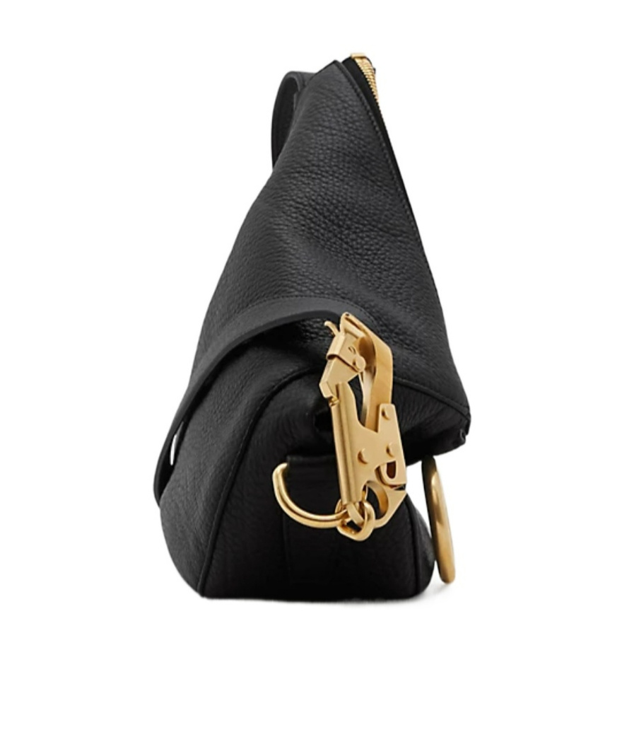 Burberry Small Knight Chain-linked Puffy Shoulder Bag In Black