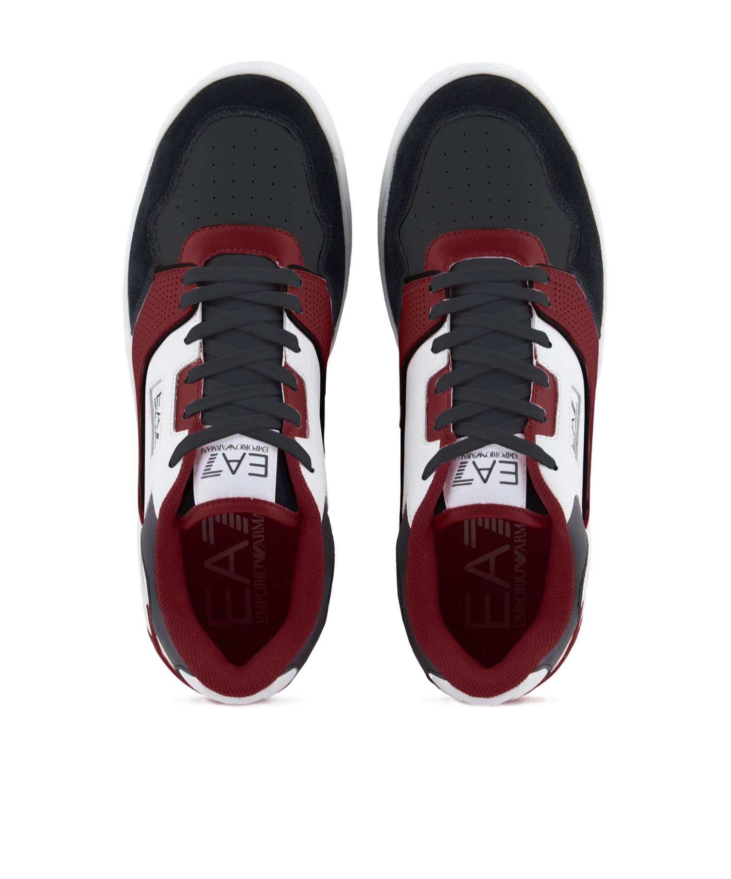 Ea7 Low-cut Perforated Casual Basketball Shoes In White