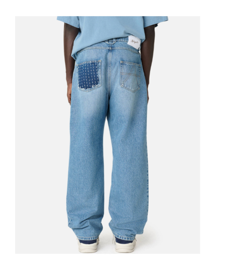 Axel Arigato Quilt Casual Jeans In Blue