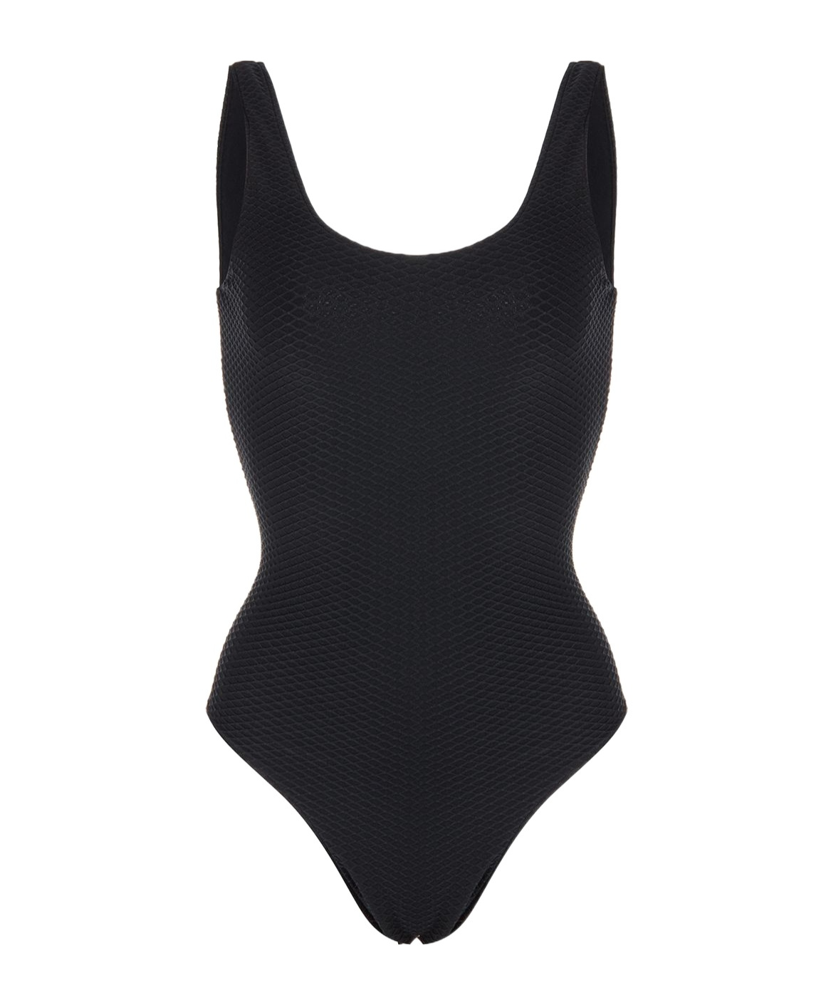 Anine Bing Black Jace One Piece Swimsuit In Black