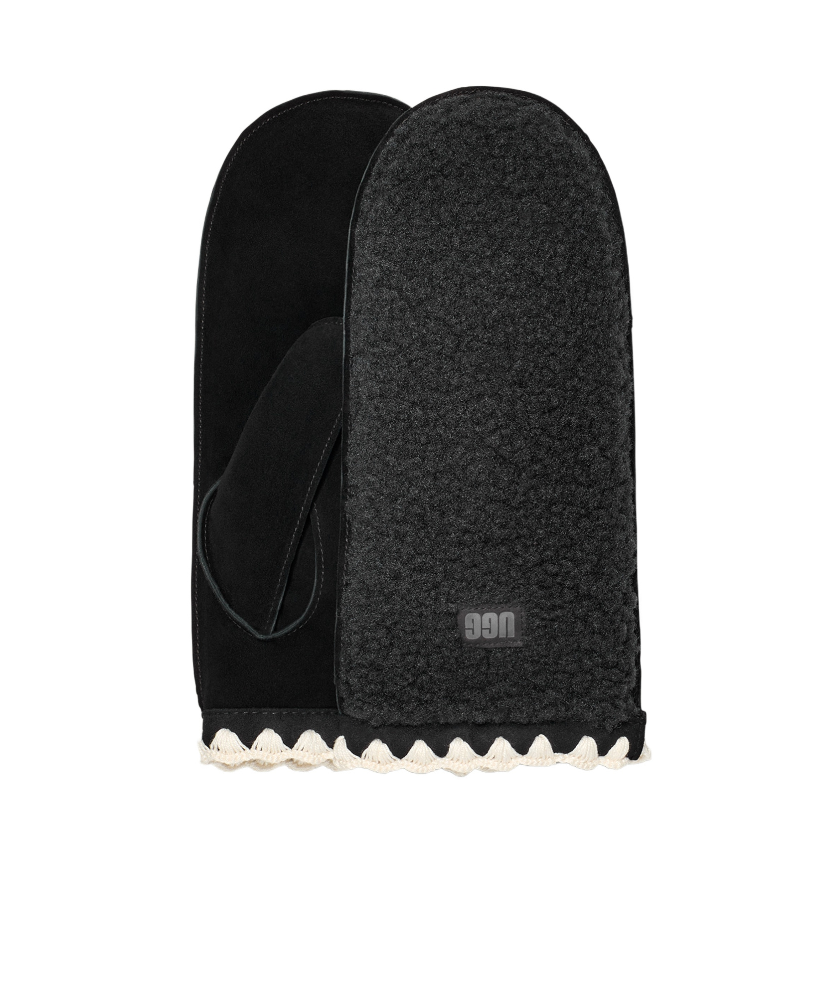 Ugg Scalloped Gloves In Blk