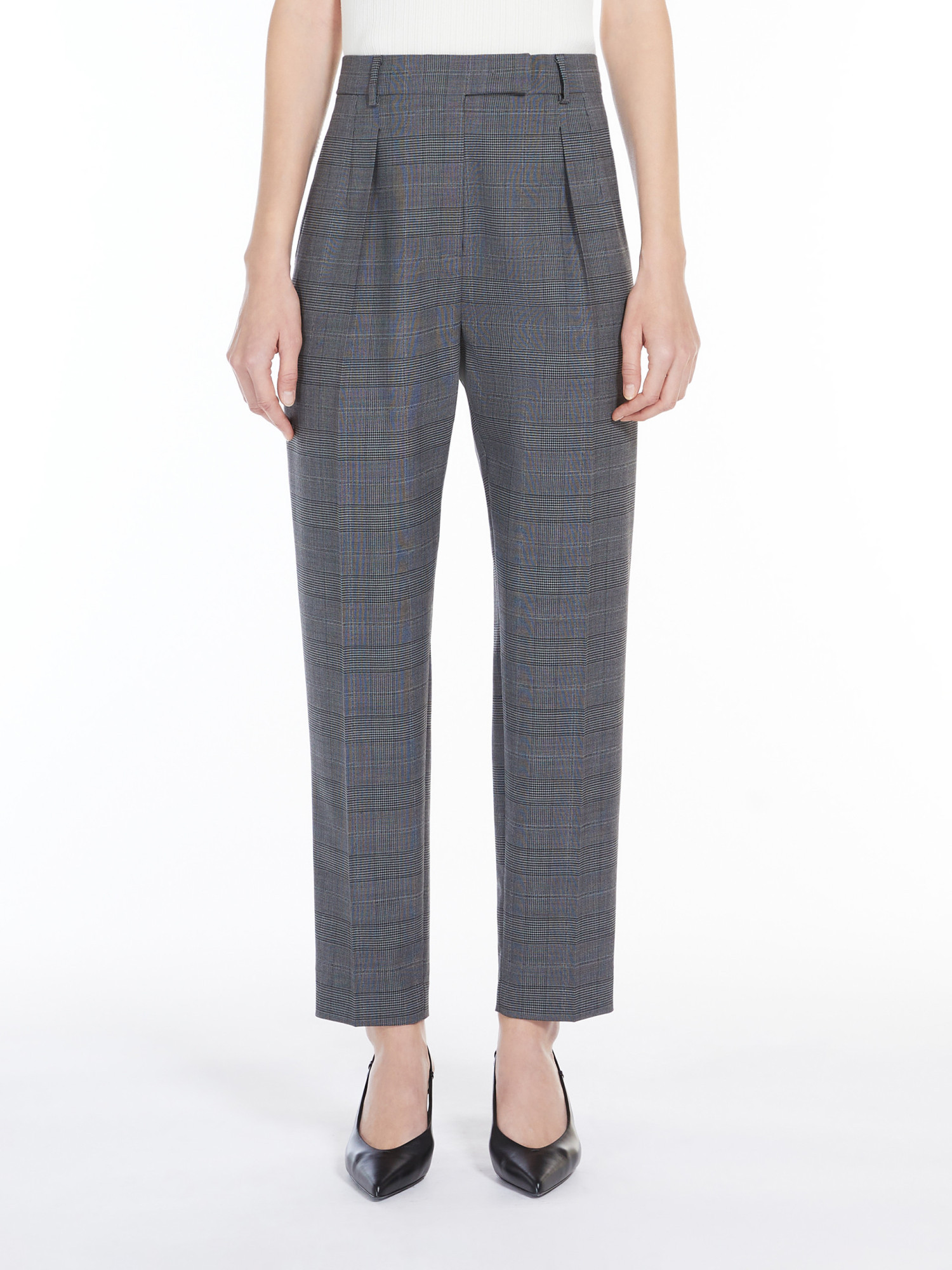Max Mara Carrot Cut Pants In Gray